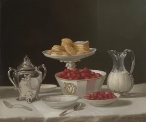 Natura morta con dessert, 1855