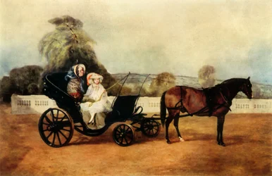 Una Nonna Vittoriana che Guida una Carrozza a Pony