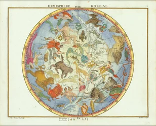 1776 - John Flamsteed - Emisfero Boreale (ritagliato)