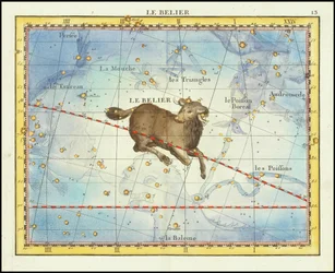 1776 - John Flamsteed - Le Belier (Ariete)