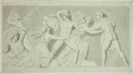 Anfione e Zeto liberano la madre Antiope dalla furia di Dirce e Licio