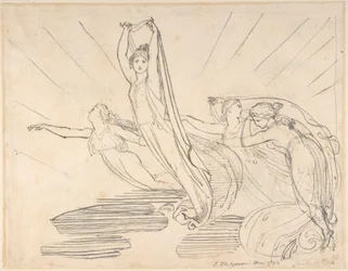 Mattino: Odissea di Pope, libro 12 (recto); studio per il disegno finale (verso)
