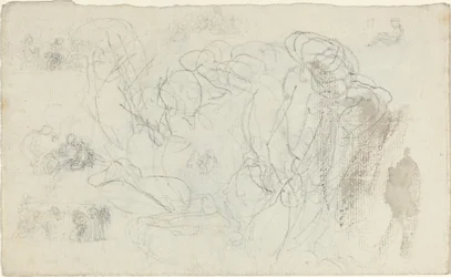 Foglio di studi [recto e verso]
