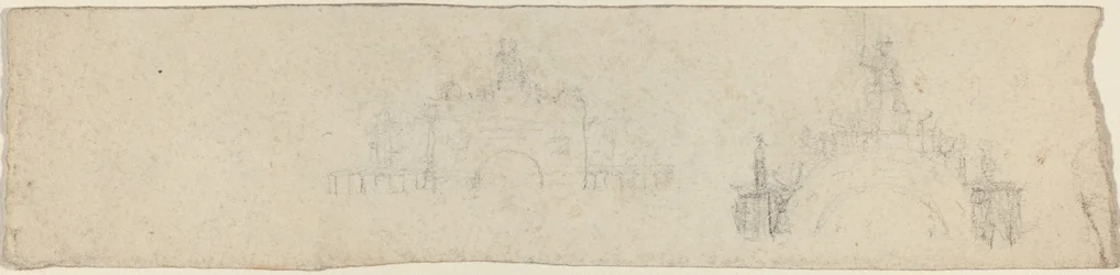 Studi per un Arco Trionfale Sormontato da Britannia (recto e verso)