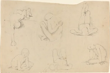 Studi di una figura maschile