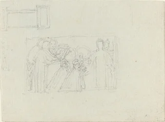 Studio per un Monumento a un Ecclesiastico [recto e verso]