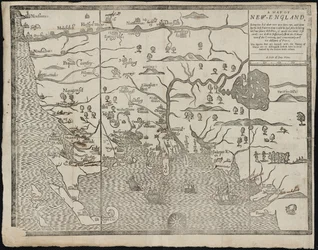La mappa del New England Da: William Hubbard