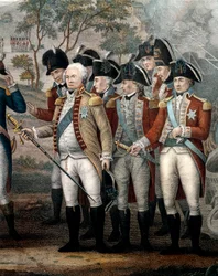 Ufficiali britannici Tarleton, Cornwallis, Abercrombie, O