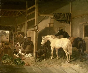 Interno di una stalla