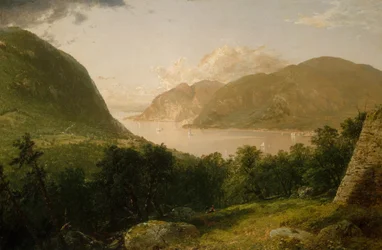 Scena del fiume Hudson