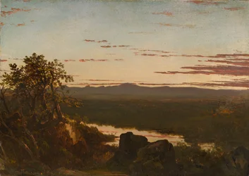 Paesaggio al tramonto