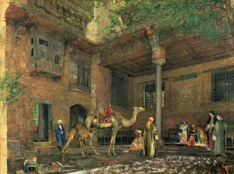 Cortile della casa del pittore, Il Cairo