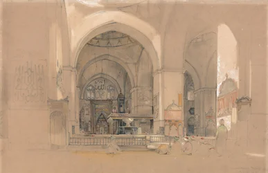 Interno della Grande Moschea, Bursa, Turchia