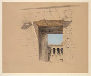 Il tempio di Edfu: la porta del pilone
