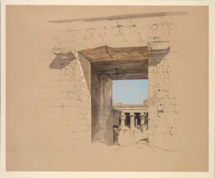 Il tempio di Edfu: La porta del pilone