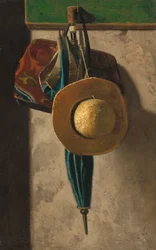 Cappello di Paglia, Borsa e Ombrello, c.1900