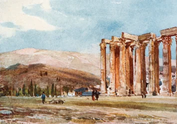 Colonne del Tempio di Zeus Olimpico da nord-ovest