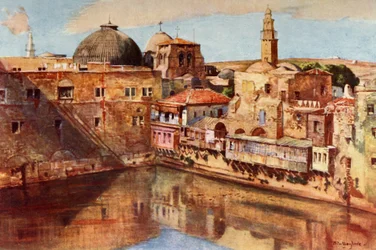 Gerusalemme - La Piscina di Ezechia, 1902