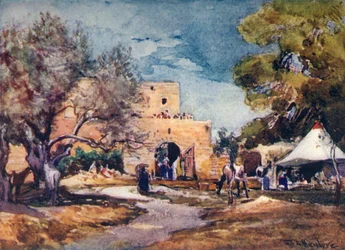 Edificio Medievale Fuori dal Muro Nord di Gerusalemme, 1902