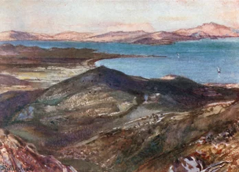 Il campo di battaglia di Maratona dal Monte Pentelikon