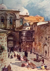 Il sagrato della Chiesa del Santo Sepolcro, 1902