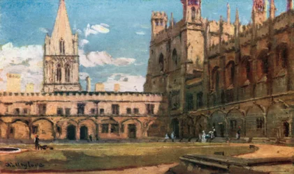 Il quadrilatero Tom, Christ Church, dall