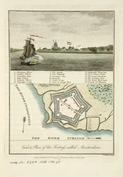 Vedute e piano della fortezza chiamata Amsterdam
