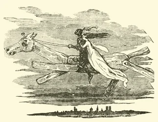 Don Chisciotte sul cavallo incantato