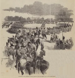 Ispezione delle truppe della Casa Reale da parte di Ibrahim Pacha, martedì scorso, alla Horse Guards