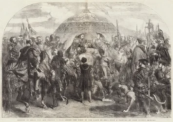 Incontro di Enrico VIII e Francesco I vicino ad Ardres, il Campo del Drappo d