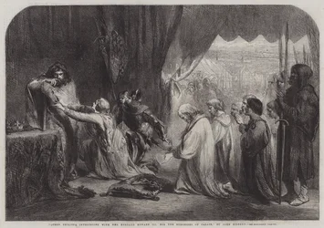 La regina Filippa intercede con suo marito Edoardo III per i borghesi di Calais