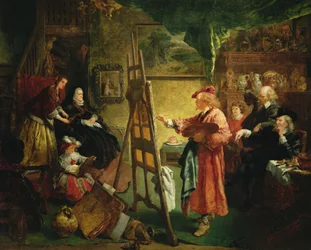 Lo studio di Rembrandt, 1869 circa (olio su tela)
