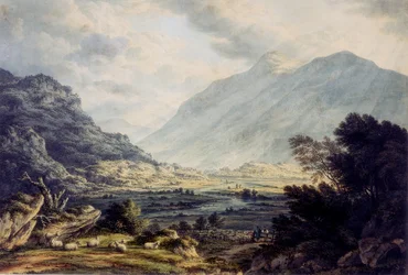 Vicino a Capel Currig, con vista sul Monte Snowdon, Galles
