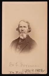 Ritratto del Dr. Edward R. Foreman 1808-1885, 12 marzo 1872