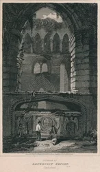 Interno del Priorato di Lanercost. Cumberland, 1814