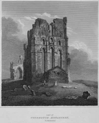 Parte del monastero di Tynemouth. Northumberland, 1814
