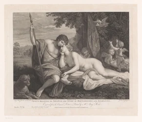 Venere racconta ad Adone la storia di Ippomene e Atalanta Venus relating to Adonis, the Story of Hippomenes and Atalanta (titolo sull