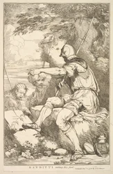 Banditi che prendono posizione da Quindici incisioni dedicate a Sir Joshua Reynol