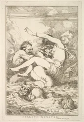 Mostro geloso da Quindici incisioni dedicate a Sir Joshua Reynolds, 8 dicembre 1778