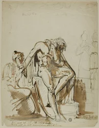 Nudo maschile e altre figure