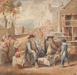 Affari al mercato di Ambleside