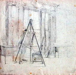 Un artista al suo cavalletto