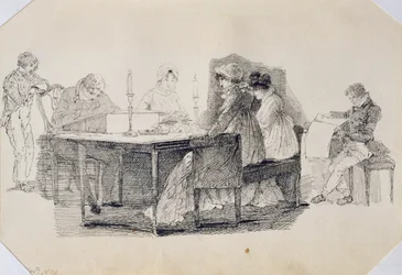 Una serata a casa, 1804