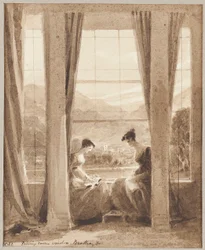 Finestre del salotto, Brathay Hall