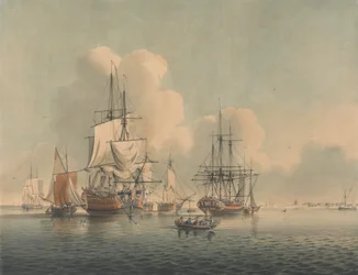 Navi da guerra al largo di Sheerness