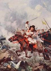 Federico Guglielmo, il Grande Elettore, a Fehrbellin