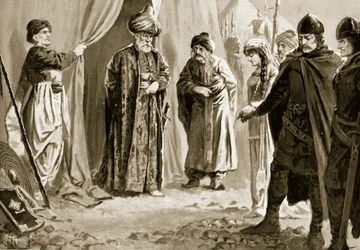 Ivan Shishman III consegna sua sorella al sultano Murad I, 1366
