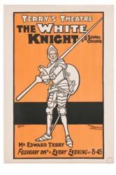 "Terrys Theatre. Il Cavaliere Bianco" / J. Hassall / Poster, 1898
