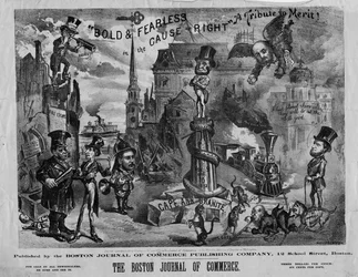 Audace e senza paura nella causa del giusto: un tributo al merito!, pubblicato dal Boston Journal of Commerce, 1873