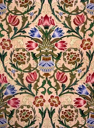 Design di carta da parati a stelo singolo, 1905